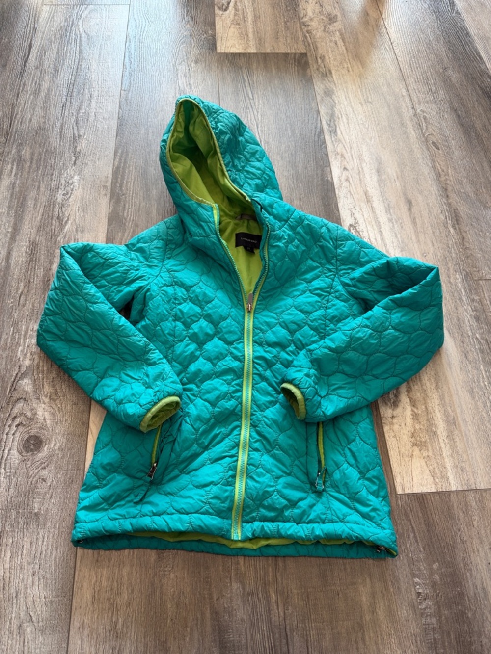 Lands' End Kids Lime‎ Green Jacket